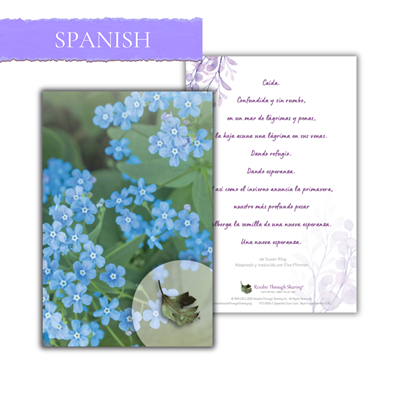 RTS 5054-S Door Card - Blue Forget-Me-Not (Spanish)