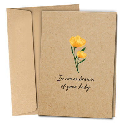 RTS 6390-E Sympathy Card - In Remembrance Baby