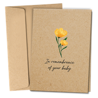 RTS 6390 Sympathy Card - In Remembrance Baby