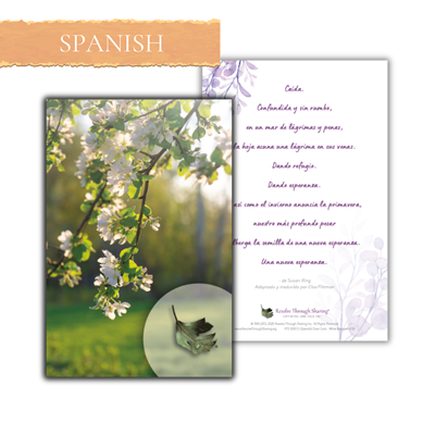 RTS 5057-S Door Card - White Blossom (Spanish)