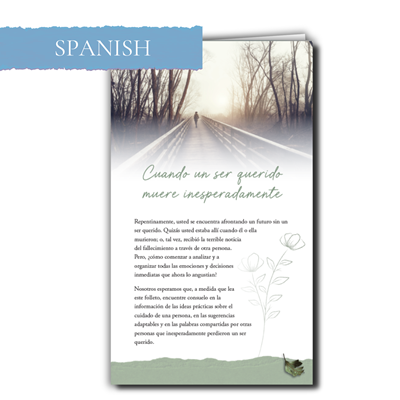 RTS 3423-S When Someone You Love Dies Unexpectedly (Spanish)