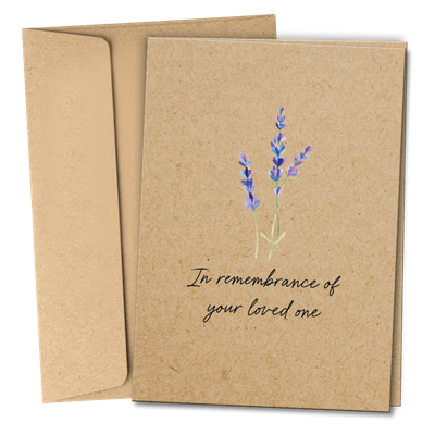 RTS 6370-E Sympathy Card - In Remembrance Loved One