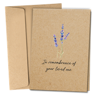 RTS 6370-E Sympathy Card - In Remembrance Loved One