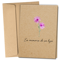 RTS 6380-SF Sympathy Card - In Remembrance Child (feminine)
