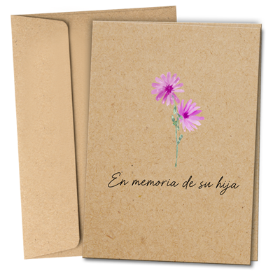 RTS 6380-SF Sympathy Card - In Remembrance Child (feminine)