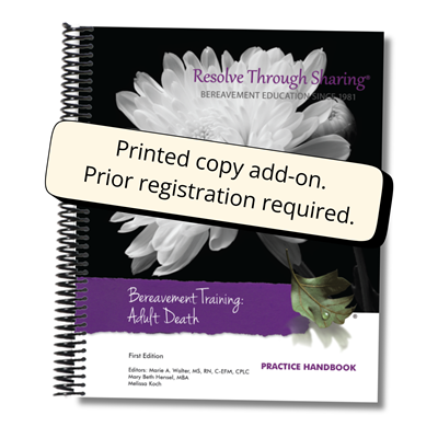 PRINTED (registration add-on) Adult Death Practice Handbook