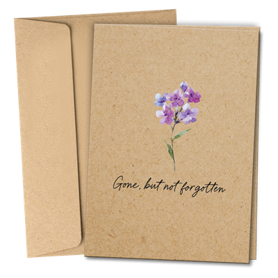 RTS 6320 Sympathy Card - Gone But Not Forgotten