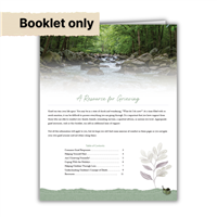 RTS 2775-E  Booklet only: A Resource for Grieving (no folder)