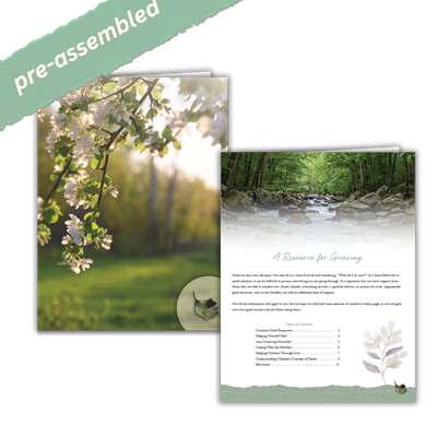 RTS 2770-E A Resource for Grieving with White Blossom Folder (pre-assembled)