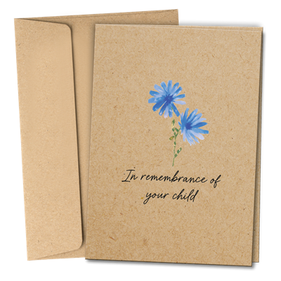 RTS 6380 Sympathy Card - In Remembrance Child