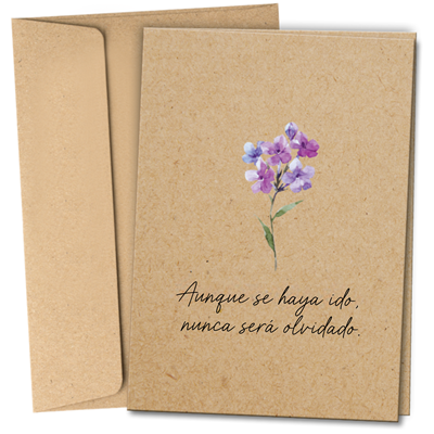 RTS 6320-S Sympathy Card - Gone But Not Forgotten (Spanish)