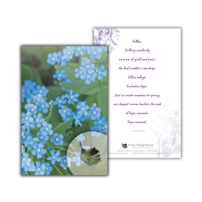 RTS 5054-E Door Card - Blue Forget-Me-Not