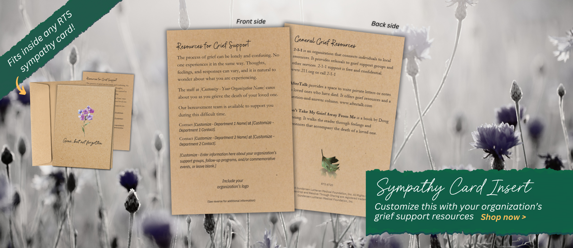 Sympathy Card Insert