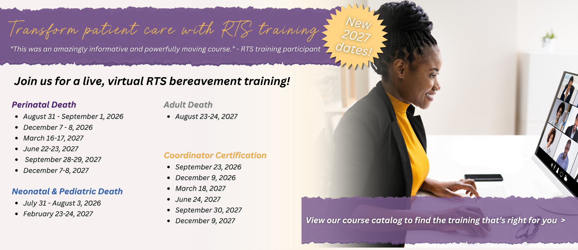 2027 trainings